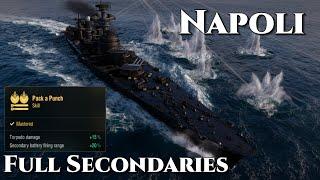 World of Warships: Napoli - Full Secondaries With 11 km Range