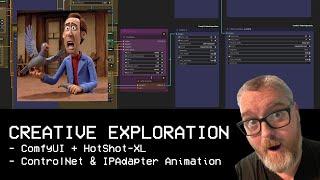 HotShot-XL ControlNet & IPAdapters Animation in ComfyUI
