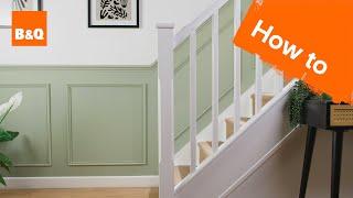 How to create wall panelling up a staircase | DIY