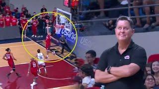 Tim Cone can't stop SMILING after Scottie Thompson tried AlleyOop Dunk