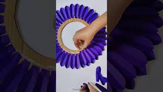 diy beautiful paper flower wall hanging  #diy #shorts #youtubeshorts #creative #craft #ashortaday