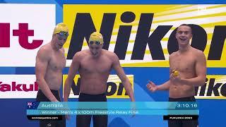 THOMAS CECCON WAC Fukuoka 2023  4x100 freestyle final 3.10.49 SILVER MEDAL