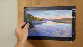 Pastel Study of a Scottish Loch