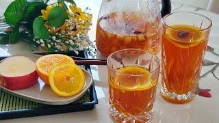 苹果热橙茶 低卡减脂还暖胃 最适合年后喝的热饮|My favorite fruit tea in winter| fruit tea recipe