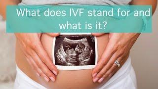 What does IVF stand for and what is it?