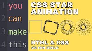 Build a CSS Star Animation | 100 Days CSS Challenge