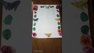 #border #design for charts|Simran Art and Craft|#shorts #youtubeshorts #trending