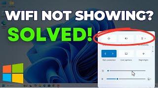 Fix WiFi Not Showing on Windows 11/10  | WiFi Icon Missing? SOLVED Permanently!