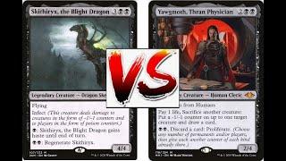 EDH MTG Commander Magic Skithiryx vs Yawgmoth, Thran Physician