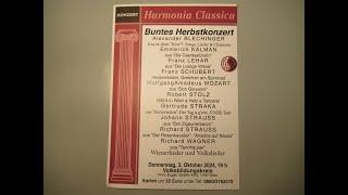 Probe für das "Bunte Herbstkonzert" der HARMONIA CLASSICA mit Alex BLECHINGER