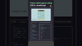 Game using html css and js #htmlcss #html #css #js #game #shorts #coding #programming #developer