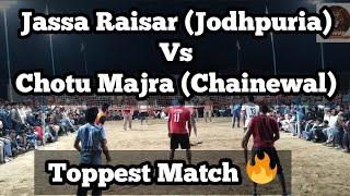 Jassa Raisar (Jodhpuria) Vs Chotu Majra (Chainewal) at Dhottar Shooting Volleyball Tournament Match