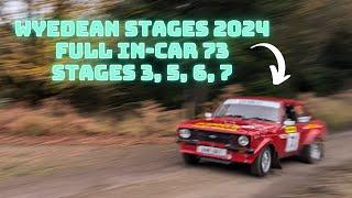 Wyedean Stages 2024 - MK2 Escort Rally - In car footage - First time driver and co-driver!