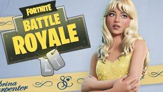 First Ever Game On Fortnite With Sabrina Carpenter Skin!! (Fortnite)(Gameplay)
