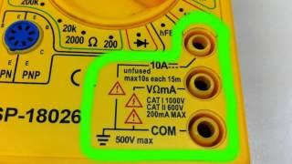 Multimeter Anleitung