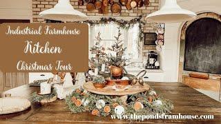 Industrial Farmhouse Kitchen Christmas Tour