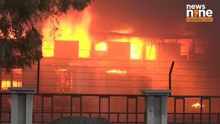 Massive fire breaks out at Gopal Namkeen Company in Metoda GIDC of Rajkot | News9