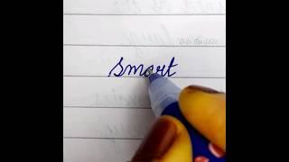 How to write " Smart " in cursive handwriting | #shorts #cutescribble