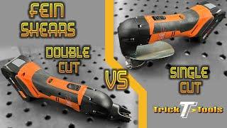 Double Cut VS Single Cut Cordless Metal Shears by Fein - at Trick-Tools.com