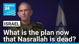 What is Israel's plan now that it has killed Hezbollah leader Hassan Nasrallah? • FRANCE 24