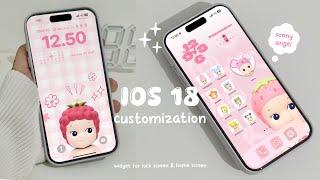 iOS 18 Aesthetic Customization Home Screen | Sonny Angel widget & app icon | Moft Accesories