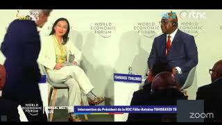 22/1/25 LE PRÉSIDENT FELIX ANTOINE TSHISEKEDI EN DIRECT DU FORUM ÉCONOMIQUE MONDIAL DE DAVOS