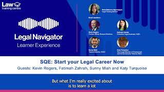 Legal Navigator Learner Experience: SQE: Start Your Legal Career Now