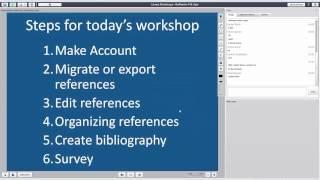 RefWorks in 30 Minutes: UNF Library Workshop