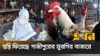 স্বস্তি ফিরেছে গাজীপুরের মুরগির বাজারে | Gazipur Bazar | Chicken Market | Ekhon TV