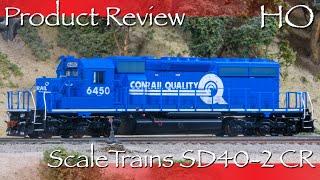 Conrail Quality! - Unboxing and Product Review of the ScaleTrains HO Scale SD40-2!