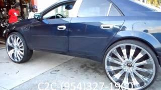 AceWhips.NET- C2C Customs- First Cadillac CTS on 28" Bentchis