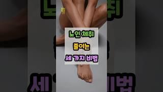 노인 체취 줄이는 세 가지 비법 #건강 #운동 #휴식 #식사 #다이어트