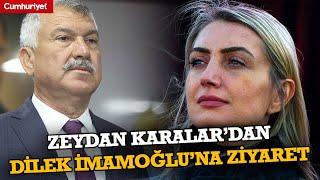 Zeydan Karalar, Dilek İmamoğlu'nu ziyaret etti: 'Hepimize geçmiş olsun'