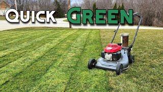 The Best Strategy for Early Spring Green Up