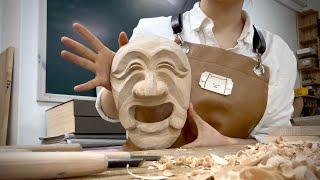 [ENG] 조각전공자가 깎아본 하회탈(The Hahoe mask carved by a girl sculptor.)