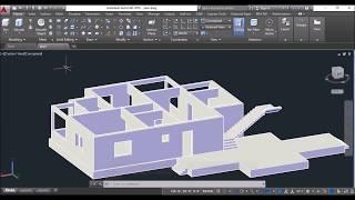 AutoCAD House Design (3D)- Part 3- Staircase design (2021)