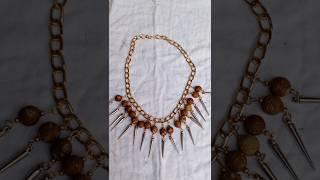 Beautiful Necklace with me/Easy Necklace Tutorial #clevercraftingideas #youtubeshort