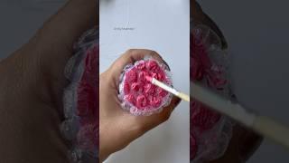 Easy Flower Painting Hack#acrylicpainting #easy #hack #shorts