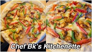 Chicken Alfredo Pizza (Alfredo Pizza) Recipe by Chef Bk’s Kitchenette