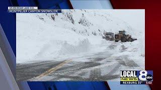 US Hwy 89 re-opened in Montpelier Canyon after snow slides Tuesday