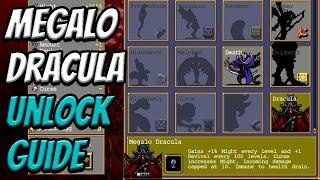 Megalo Dracula Secret Character Unlock Guide | Vampire Survivors Ode To Castlevania DLC