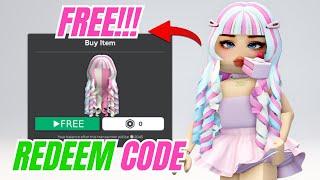 REDEEM CODE FOR FREE HAIR ON ROBLOX 