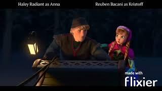 Frozen ~ Sleigh Ride ~ Anna and Kristoff Fandub Collab! (w/ Haley Radiant)