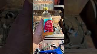 Apple Cider Vinegar on RUST? #automobile #car #diy #shorts