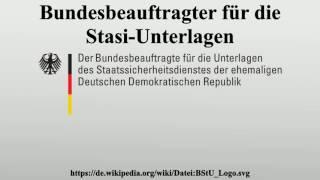 Bundesbeauftragter für die Stasi-Unterlagen