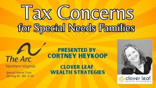 Tax Concerns for Special Needs Families