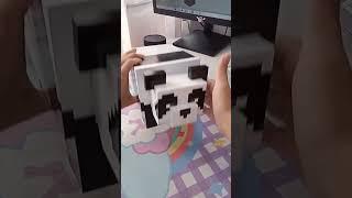 diy minecrafts ideas | diy panda #diy #artandcraft #art #craft #minecraft #shorts