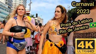 RIO DE JANEIRO BLOCO DE CARNAVAL — Brasil 2023  Brazilian Carnival Leblon Beach #beach #carnaval