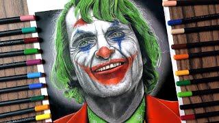 DRAWING JOKER WITH COLORED PENCILS - Joaquin Phoenix | lino neto arts