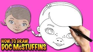 How to draw Doc McStuffins - Easy step-by-step drawing lessons for kids